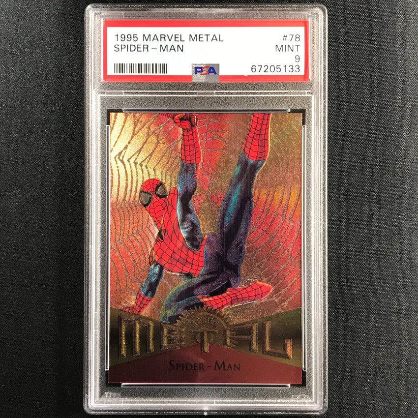 1995 Marvel Metal Spider-man Base No 78 PSA 9 133