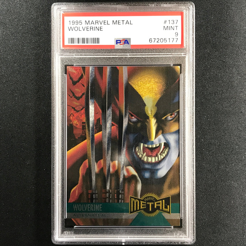 1995 Marvel Metal Wolverine Alternate M Base No 137 Psa 9 177