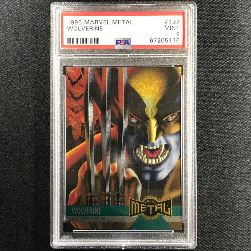 1995 Marvel Metal Wolverine Alternate M Base No 137 Psa 9 176