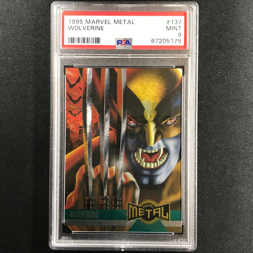 1995 Marvel Metal Wolverine Alternate M Base No 137 Psa 9 175