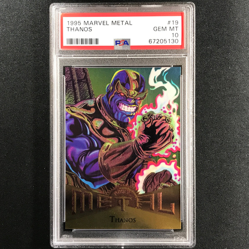 1995 Marvel Metal Thanos Base No 19 PSA 10 130