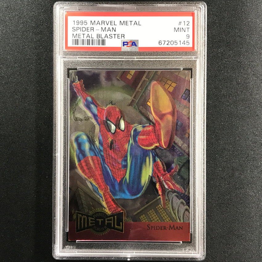 1995 Marvel Metal Spider-man Metal Blaster No 12 PSA 9 145