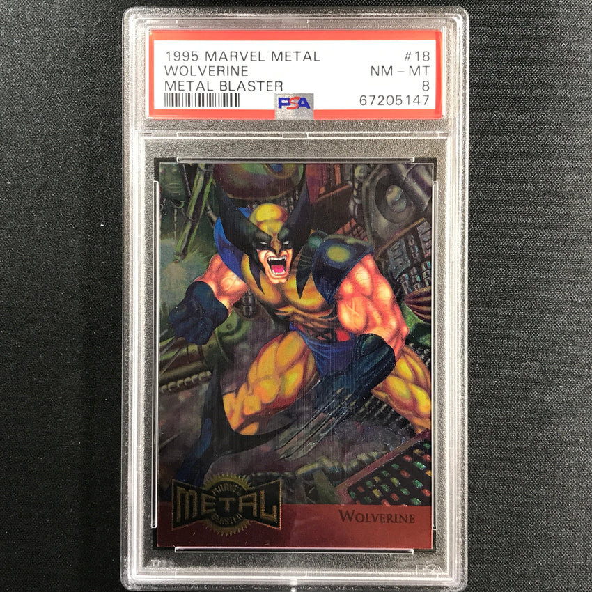 1995 Marvel Metal Wolverine Metal Blaster No 18 PSA 8 147
