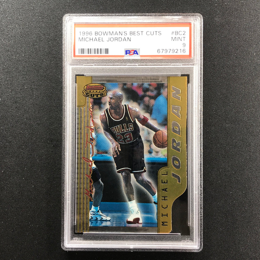 1996-97 Bowman's Best Cuts MICHAEL JORDAN Die-Cut Base #BC2 PSA 9 (216)