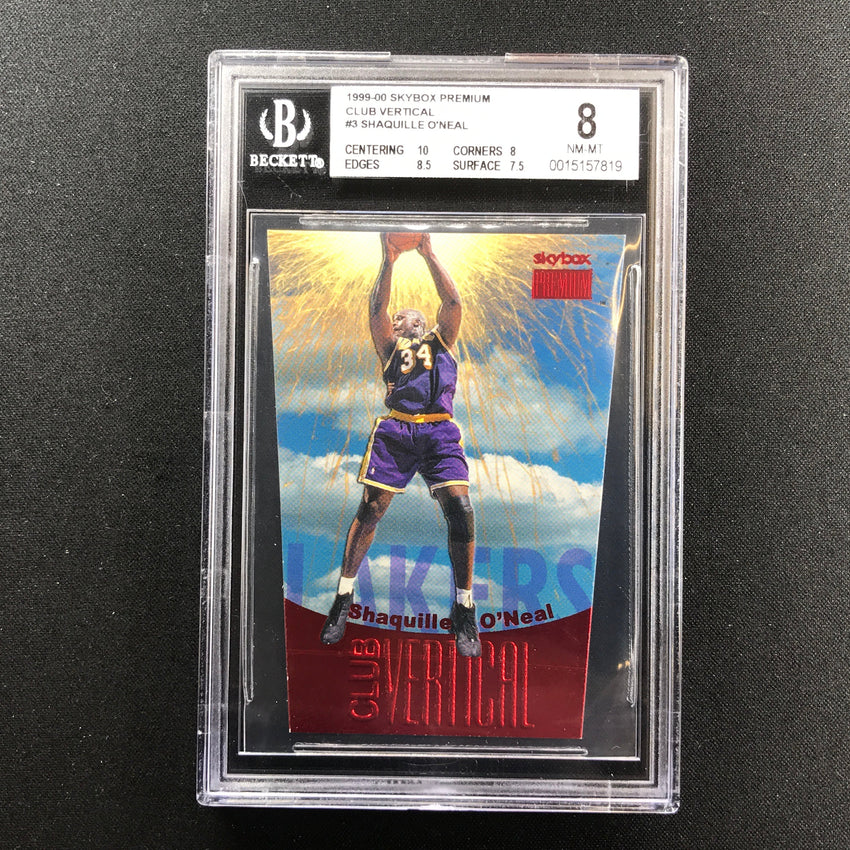 1999-00 Skybox Premium Shaquille Oneal Club Vertical 53/100 BGS 8 819