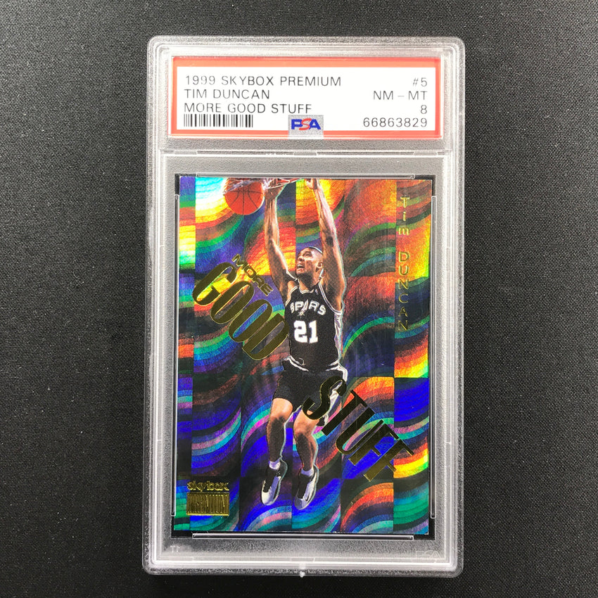 1999-00 Skybox Premium Tim Duncan More Good Stuff 6/99 PSA 8 829