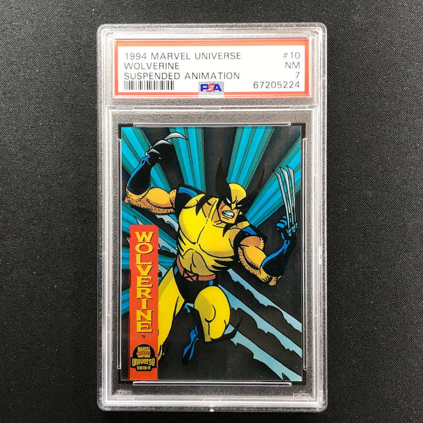1994 Marvel Universe Wolverine Suspended Animation No 10 PSA 7 224