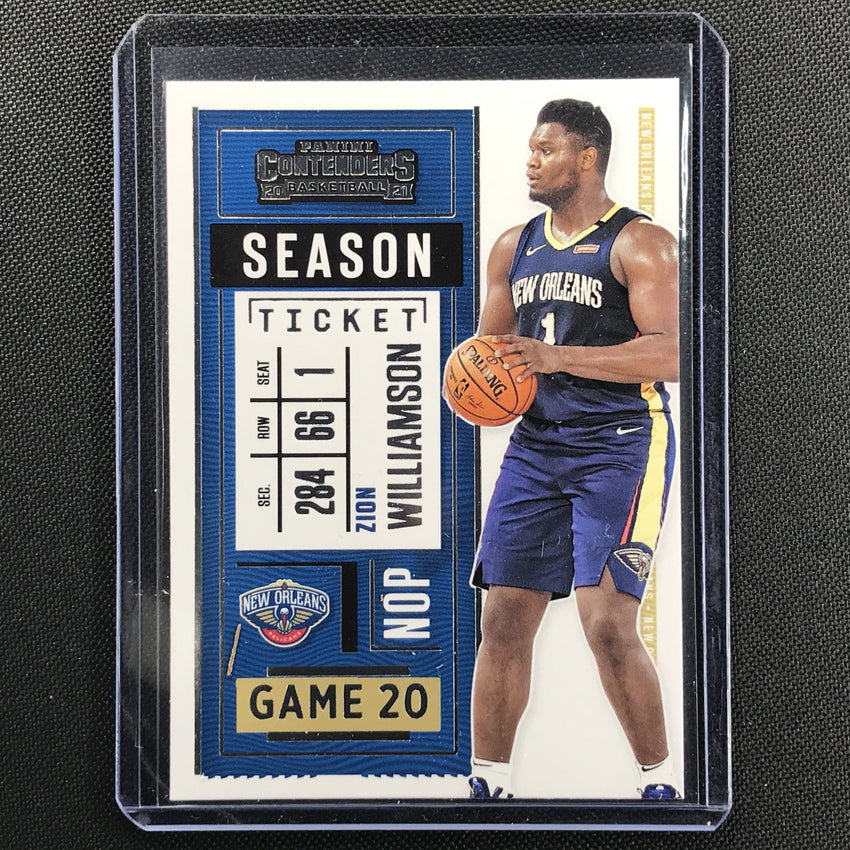 2020-21 Contenders ZION WILLIAMSON Base Season Ticket #58