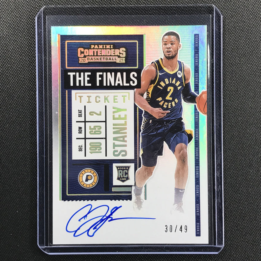 2020-21 Contenders Cassius Stanley Rookie The Finals Ticket Variation Auto 30/49