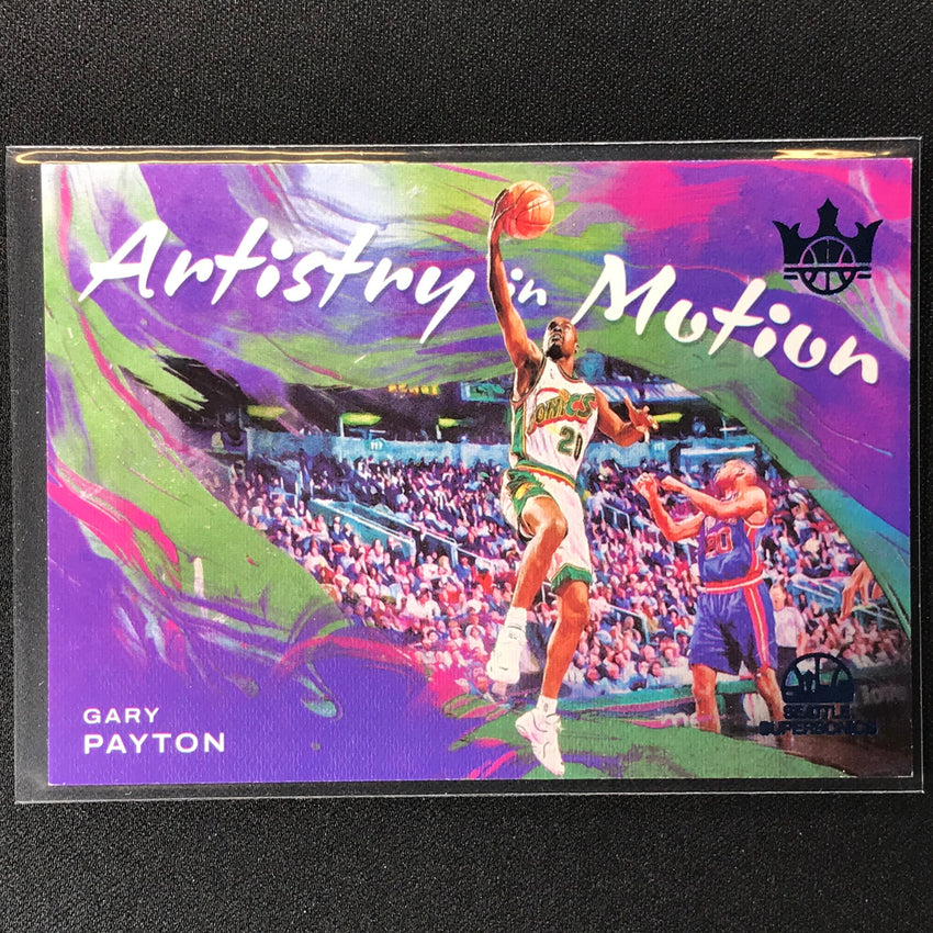 2021-22 Court Kings Gary Payton Artistry In Motion Amethyst 79/99