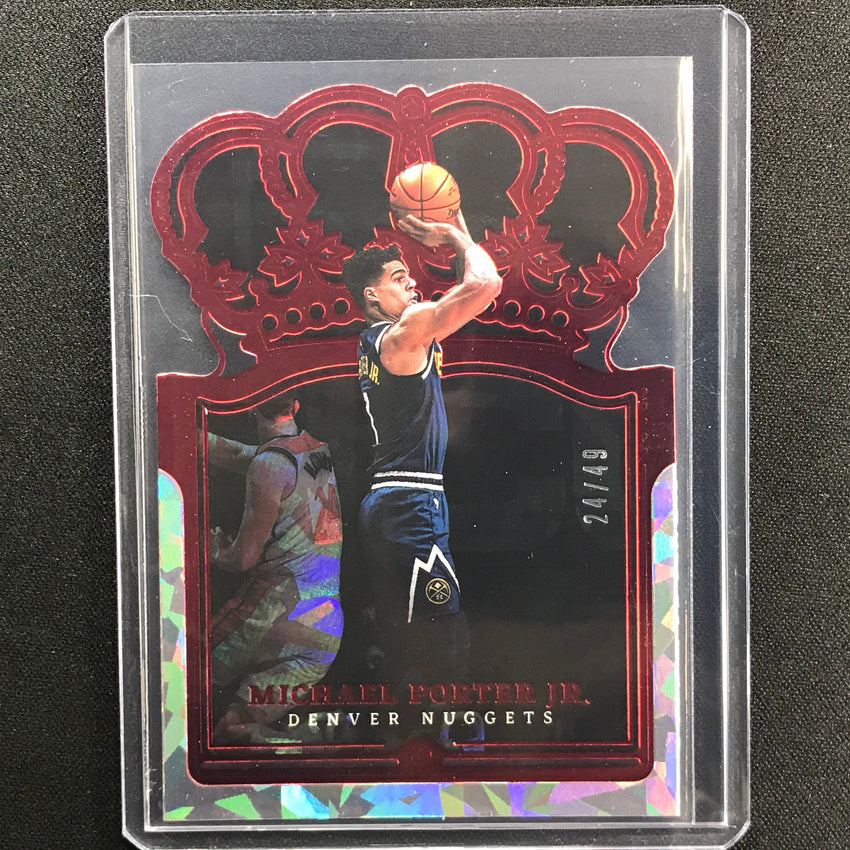 2021-22 Crown Royale Michael Porter Jr. Crystal Red 24/49