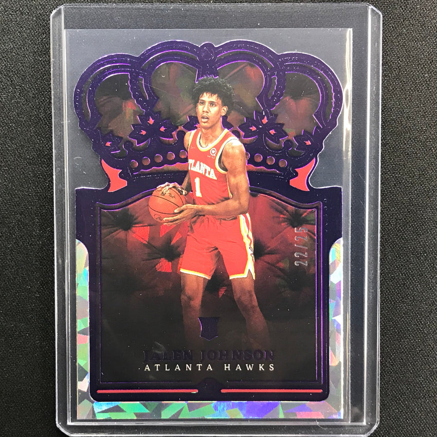 2021-22 Crown Royale Jalen Johnson Rookie Crystal Purple 22/25