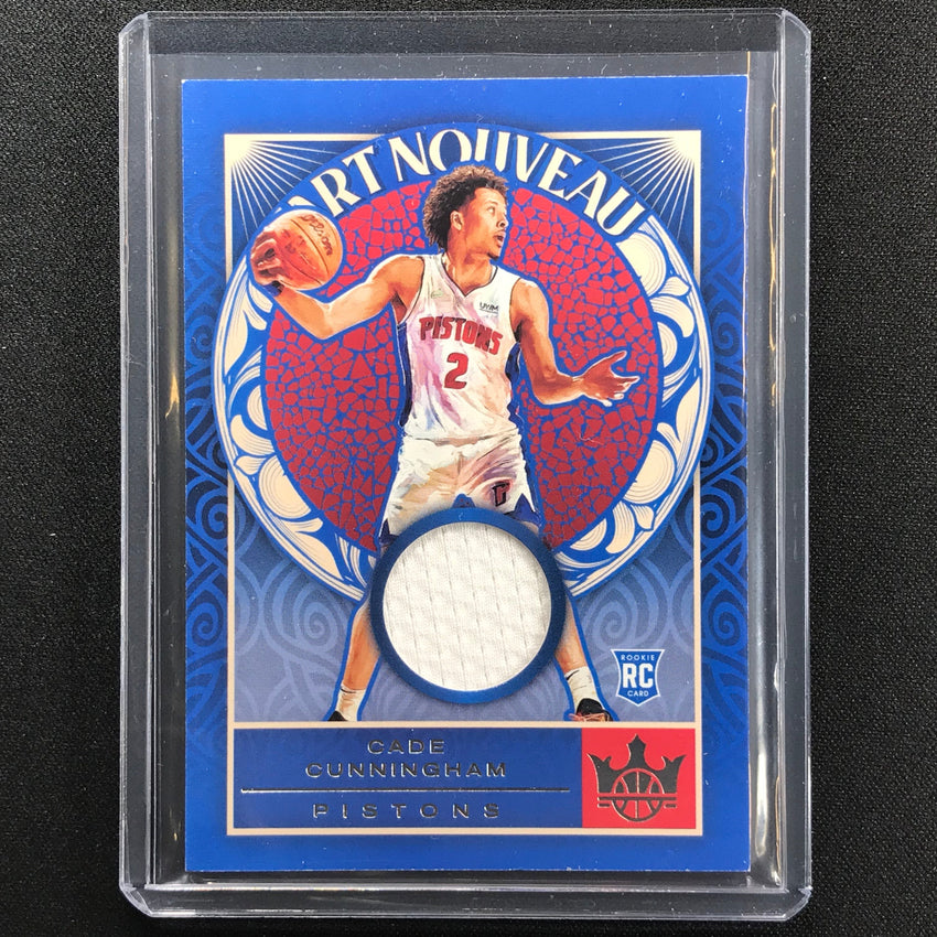 2021-22 Court Kings Cade Cunningham Art Nouveau Rookie Jersey No Cca B