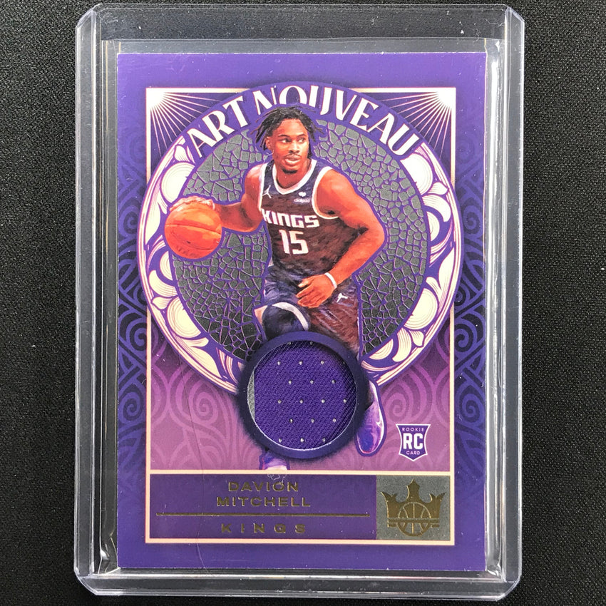 2021-22 Court Kings Davion Mitchell Art Nouveau Rookie Patch Prime 11/25