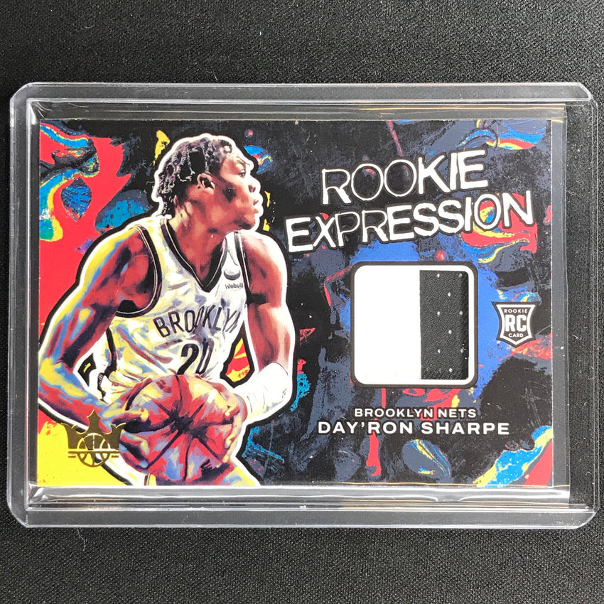2021-22 Court Kings Dayron Sharpe Rookie Expression Patch Prime 24/25