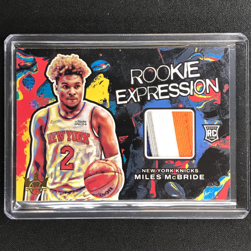 2021-22 Court Kings Miles Mcbride Rookie Expression Patch Prime 7/25