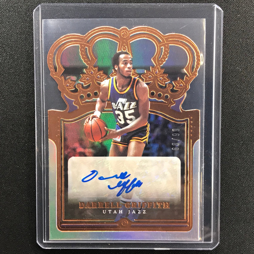 2021-22 Crown Royale Darrell Griffith Crown Autographs Die-cut 68/99