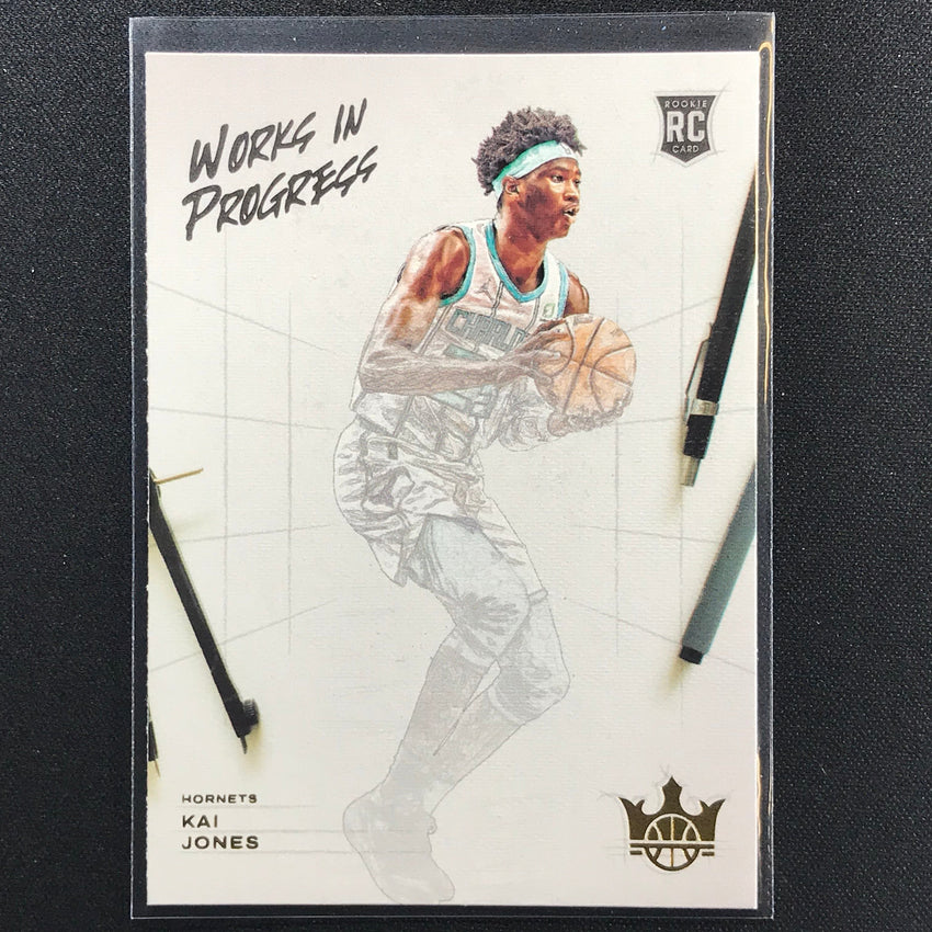 2021-22 Court Kings Kai Jones Works In Progress Rookie No 22