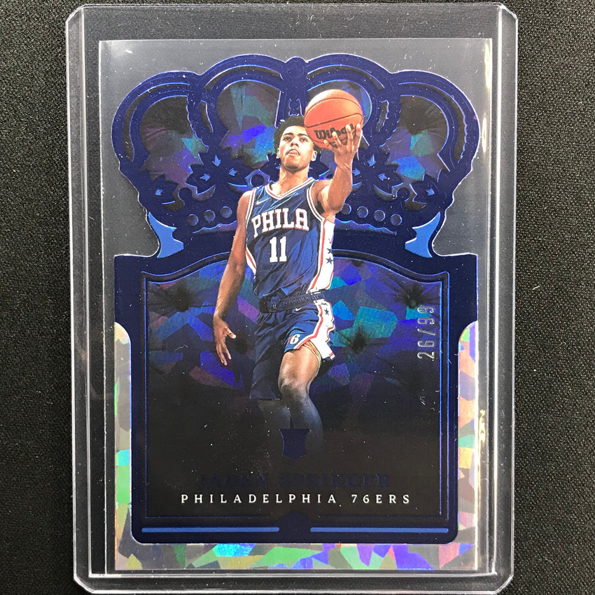 2021-22 Crown Royale Jaden Springer Rookie Crystal Blue 26/99