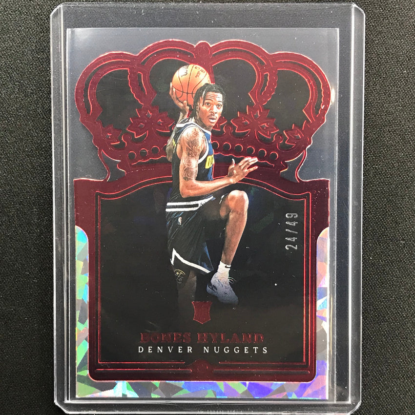 2021-22 Crown Royale Bones Hyland Rookie Crystal Red 24/49