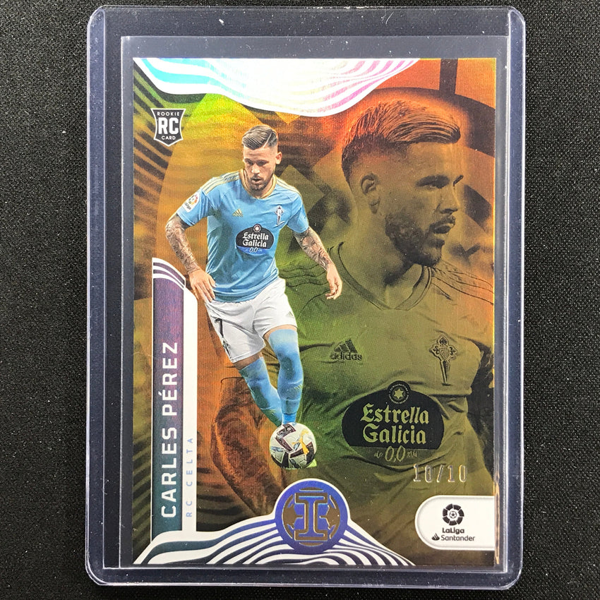 2022-23 Chronicles La Liga Carles Perez Illusions Rookie Gold 10/10