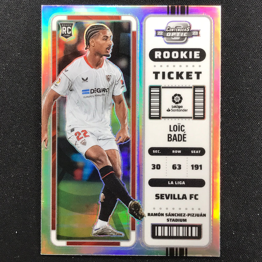 2022-23 Chronicles La Liga Loic Bade Contenders Optic Rookie Ticket Silver No 297