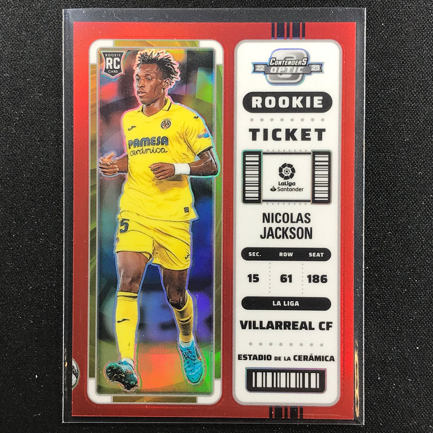 2022-23 Chronicles La Liga Nicolas Jackson Contenders Optic Rookie Red 77/99