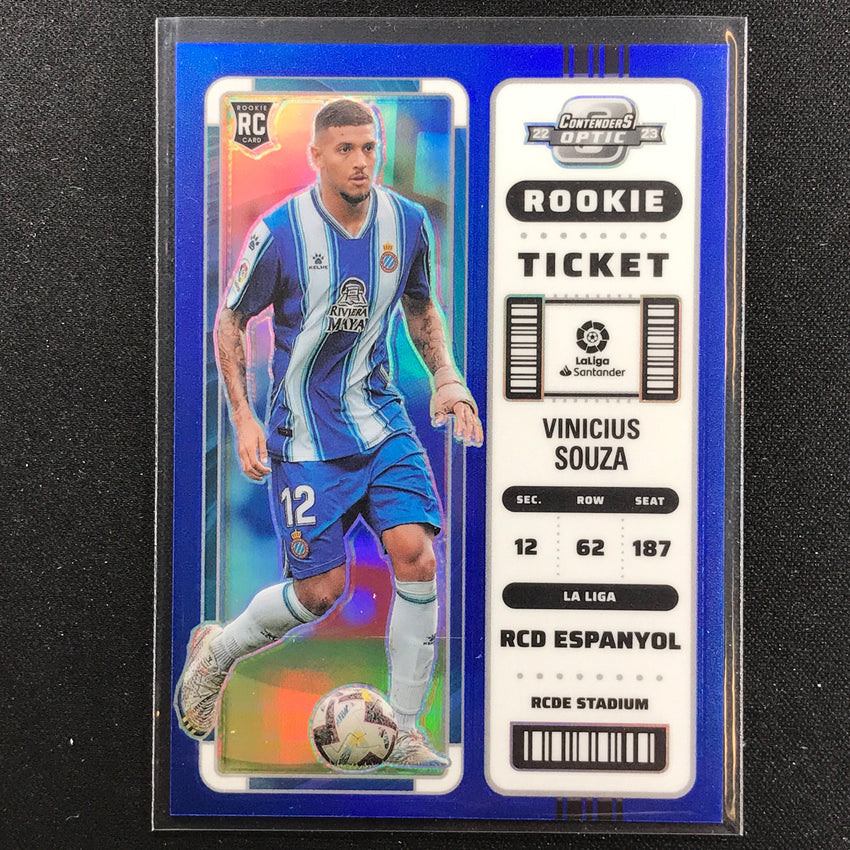 2022-23 Chronicles La Liga Vinicius Souza Contenders Optic Rookie Blue 28/49