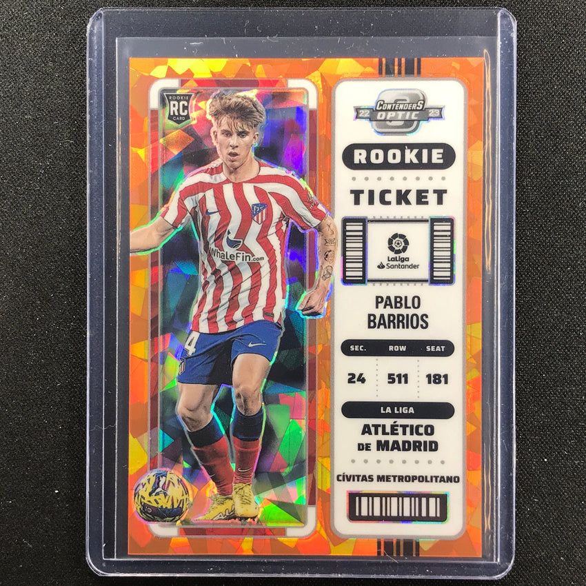 2022-23 Chronicles La Liga Pablo Barrios Contender Optic Rookie Cracked Ice 3/23