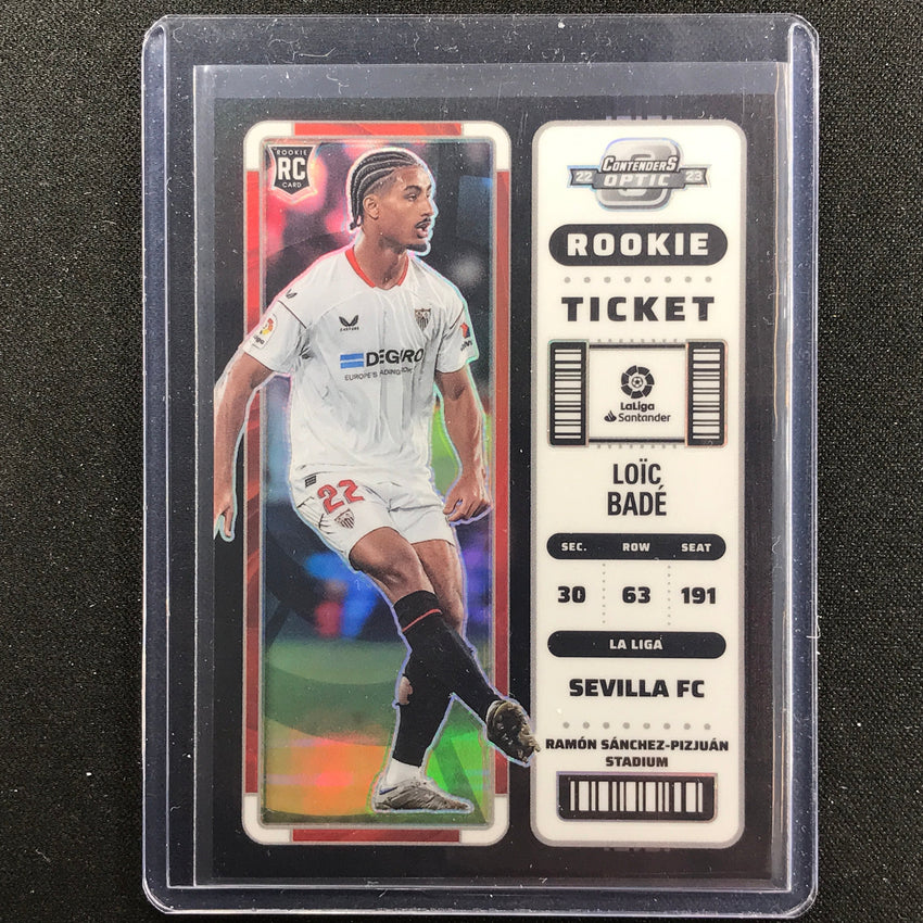 2022-23 Chronicles La Liga Loic Bade Contenders Optic Rookie Ticket Black 1/1