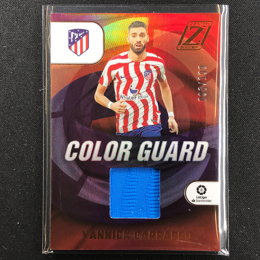 2022-23 Chronicles La Liga Yannick Carrasco Zenith Color Guard Relic 96/199