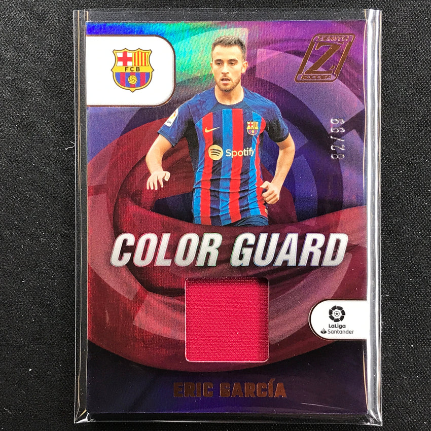 2022-23 Chronicles La Liga Eric Garcia Zenith Color Guard Relic Bronze 82/99