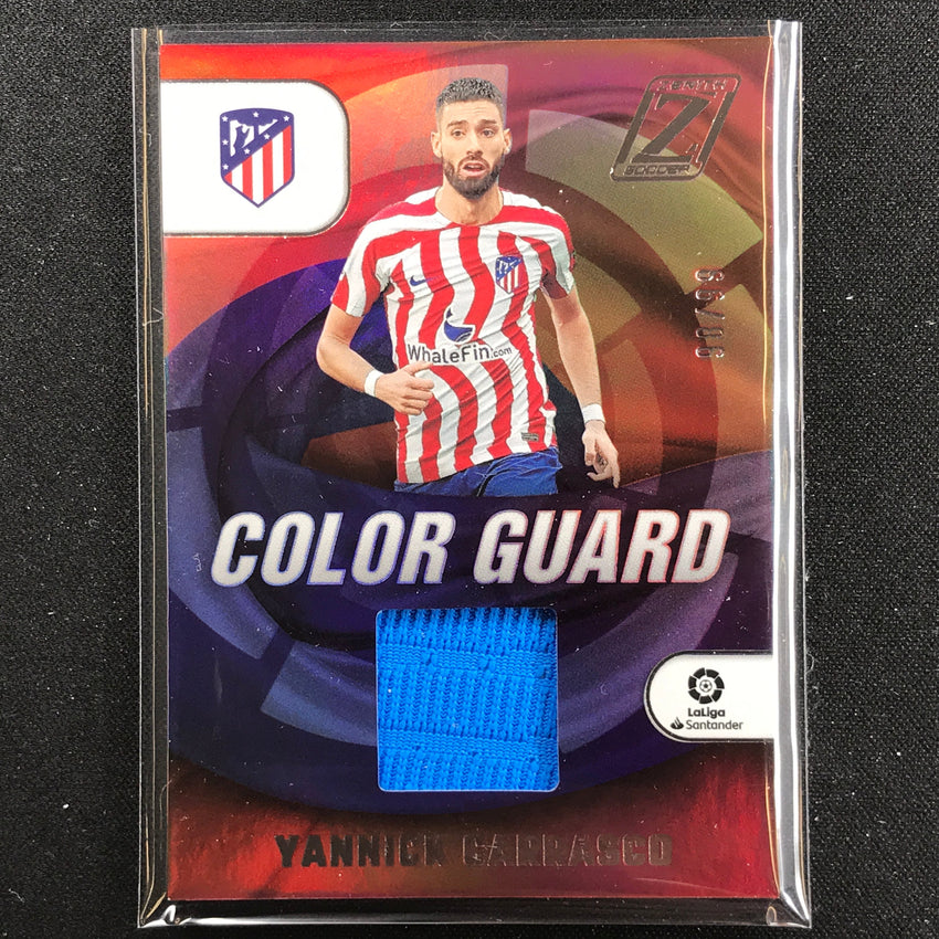 2022-23 Chronicles La Liga Yannick Carrasco Zenith Color Guard Relic 98/99