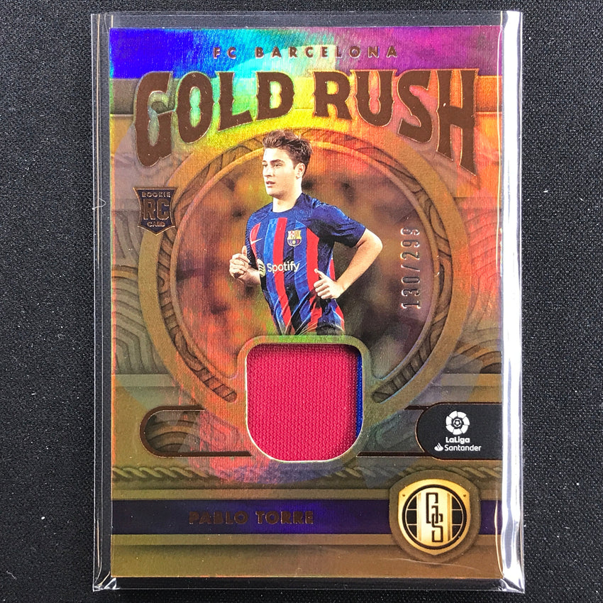 2022-23 Chronicles La Liga Pablo Torre Gold Standard Rush Rookie Jersey 130/299