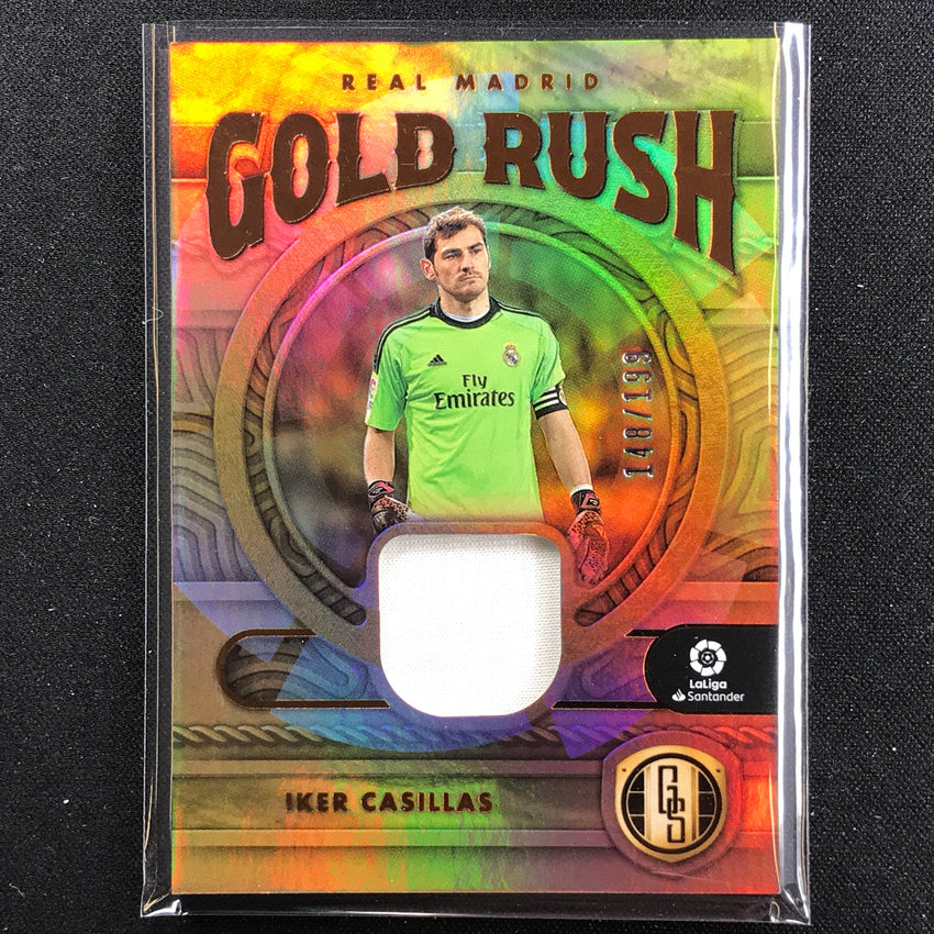 2022-23 Chronicles La Liga Iker Casillas Gold Standard Gold Rush Jersey 148/199