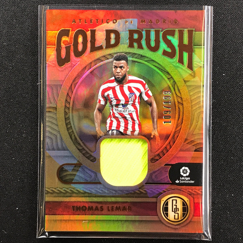 2022-23 Chronicles La Liga Thomas Lemar Gold Standard Gold Rush Jersey 109/199