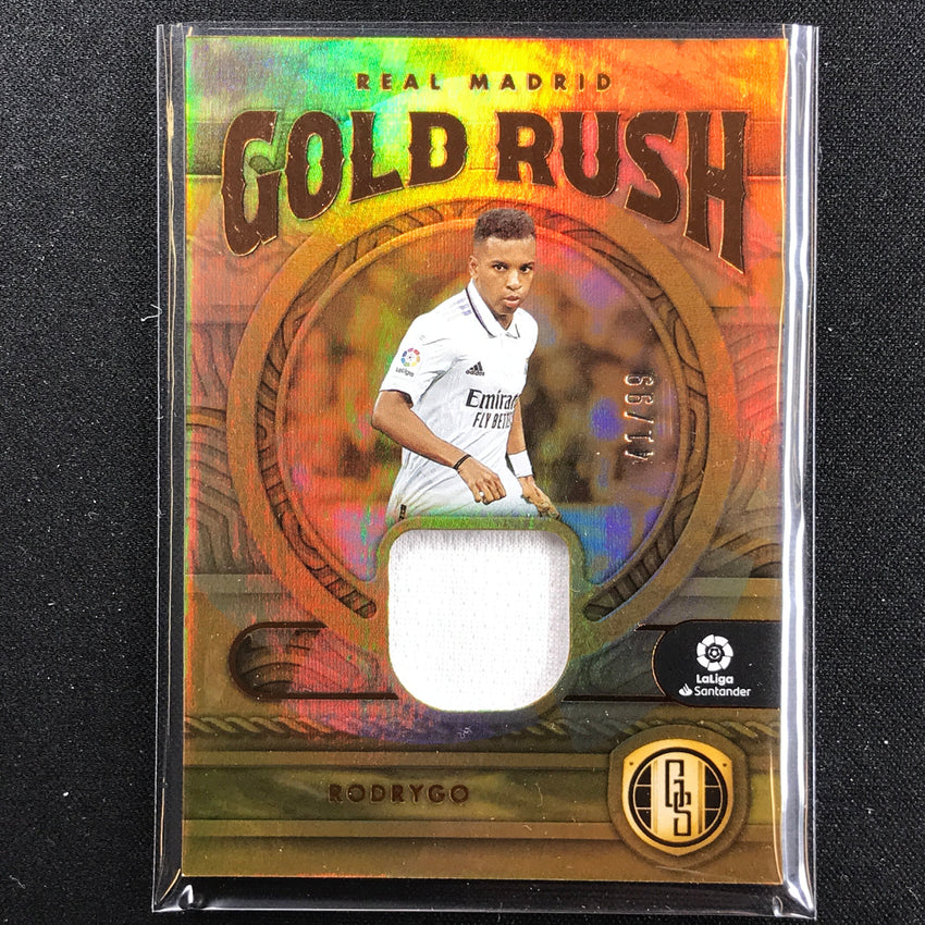 2022-23 Chronicles La Liga Rodrygo Gold Standard Gold Rush Jersey Bronze 41/99