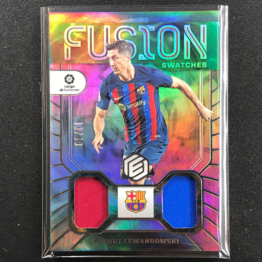 2022-23 Chronicles La Liga Robert Lewandowski Elements Fusion Swatch Relic 43/49
