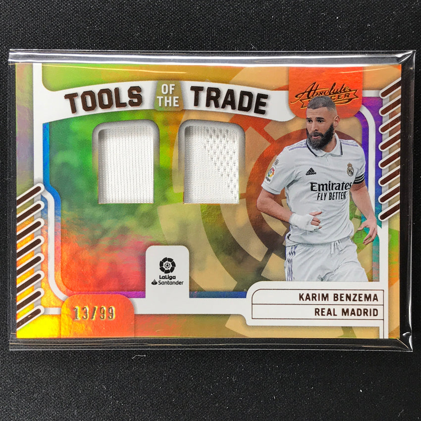 2022-23 Chronicles La Liga Karim Benzema Absolute Tools Of The Trade Relic 13/99