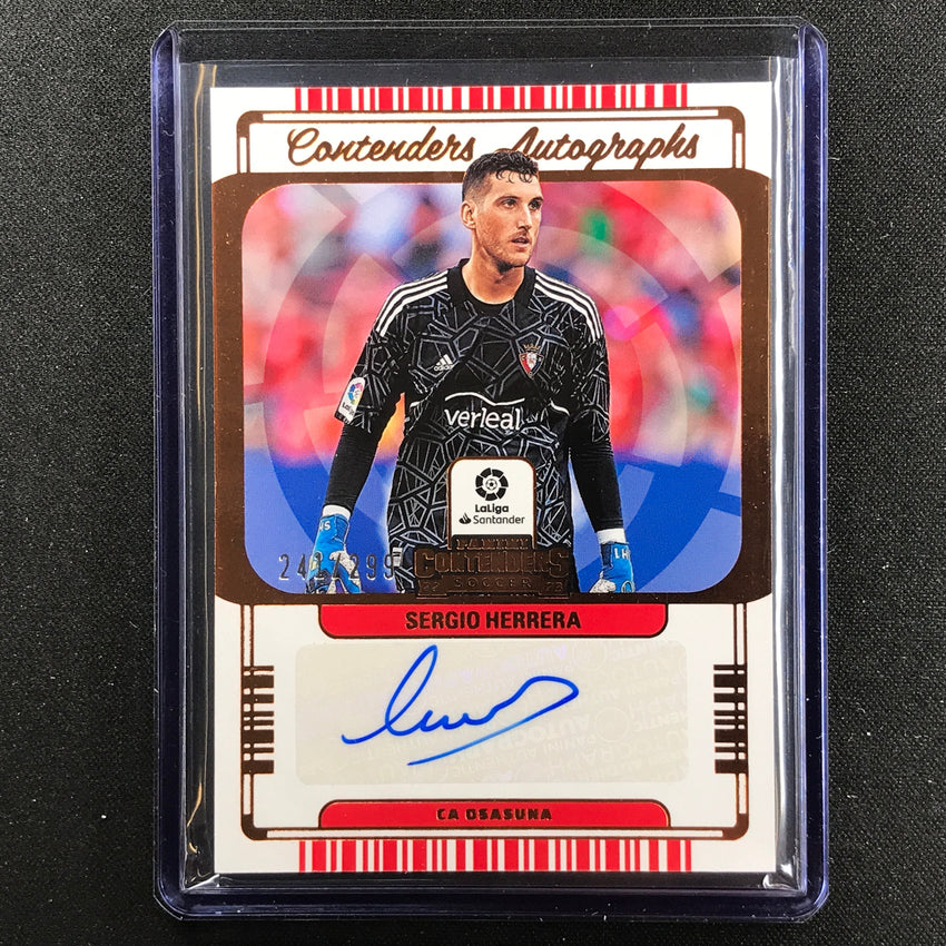 2022-23 Chronicles La Liga Sergio Herrera Contenders Auto Bronze 241/299