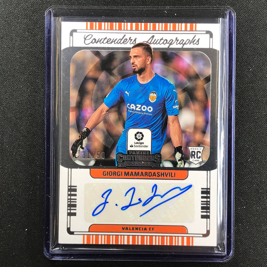 2022-23 Chronicles La Liga Giorgi Mamardashvili Contenders Rookie Auto 31/50