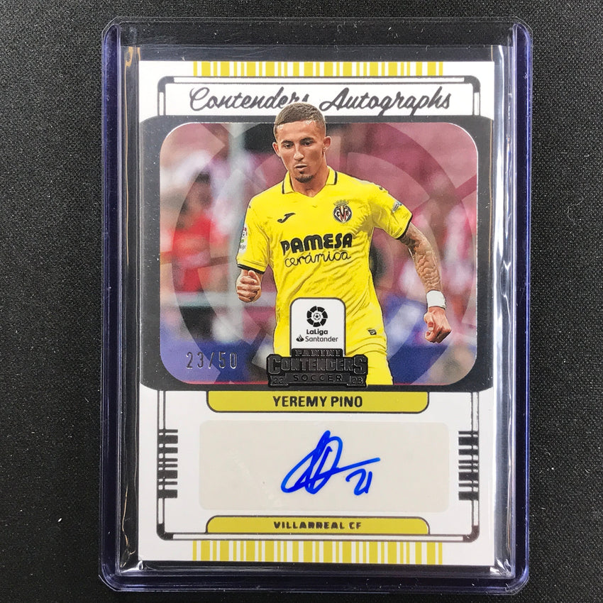 2022-23 Chronicles La Liga Yeremy Pino Contenders Auto Silver 23/50
