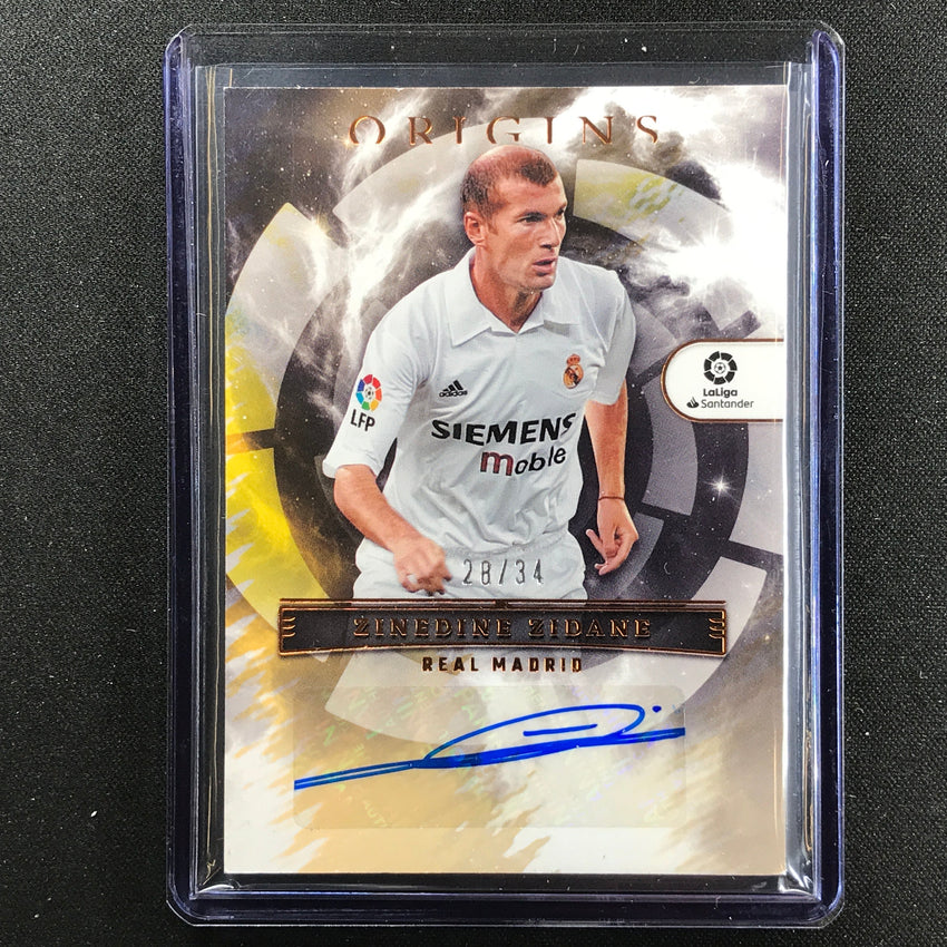 2022-23 Chronicles La Liga Zinedine Zidane Origins Auto Bronze 28/34