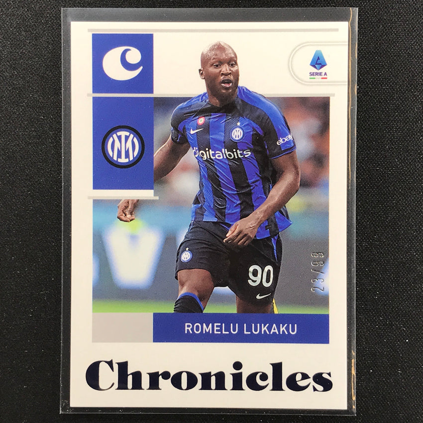 2022-23 Chronicles Serie A Romelu Lukaku Base Set Chronicles Blue 23/99