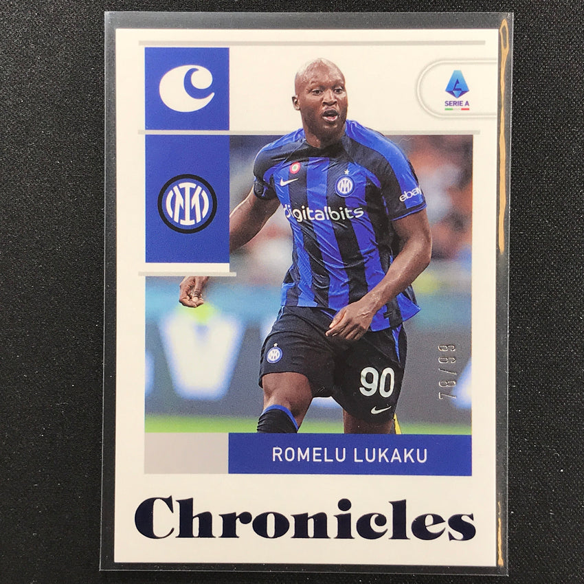 2022-23 Chronicles Serie A Romelu Lukaku Base Set Chronicles Blue 78/99
