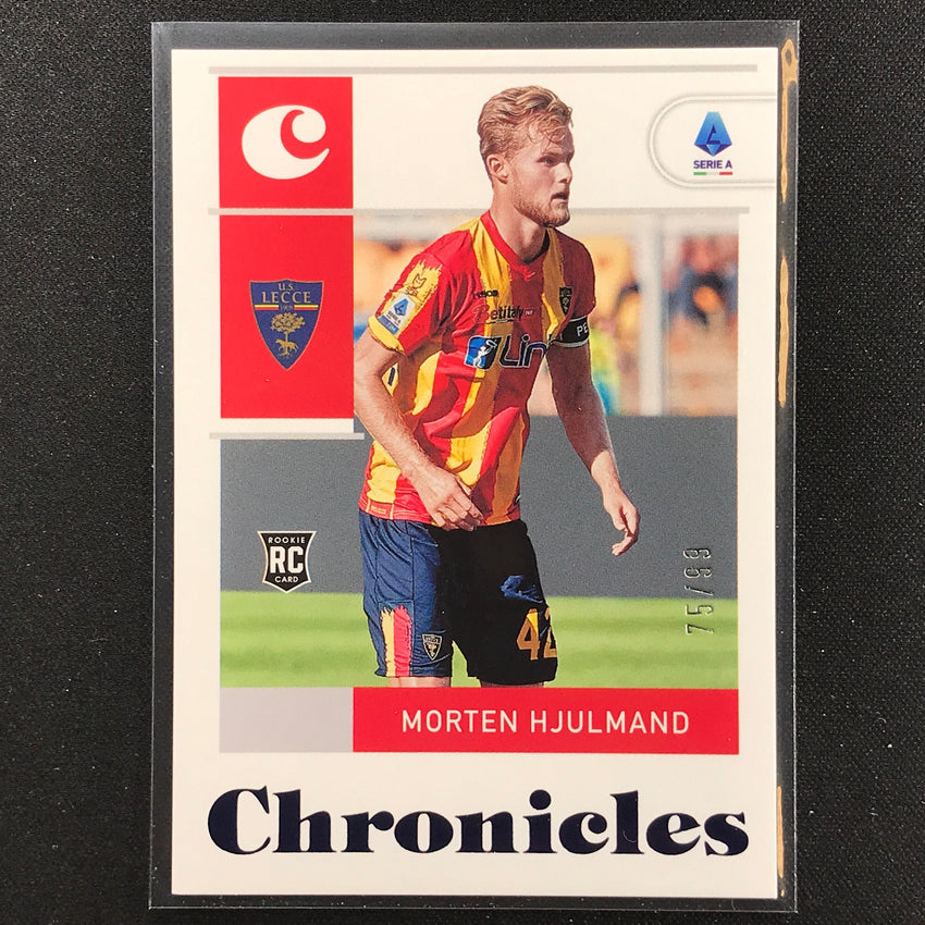 2022-23 Chronicles Serie A Morten Hjulmand Base Set Chronicles Rookie Blue 75/99