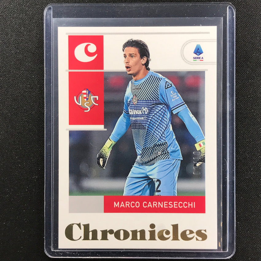2022-23 Chronicles Serie A Marco Carnesecchi Base Set Chronicles Gold 3/10