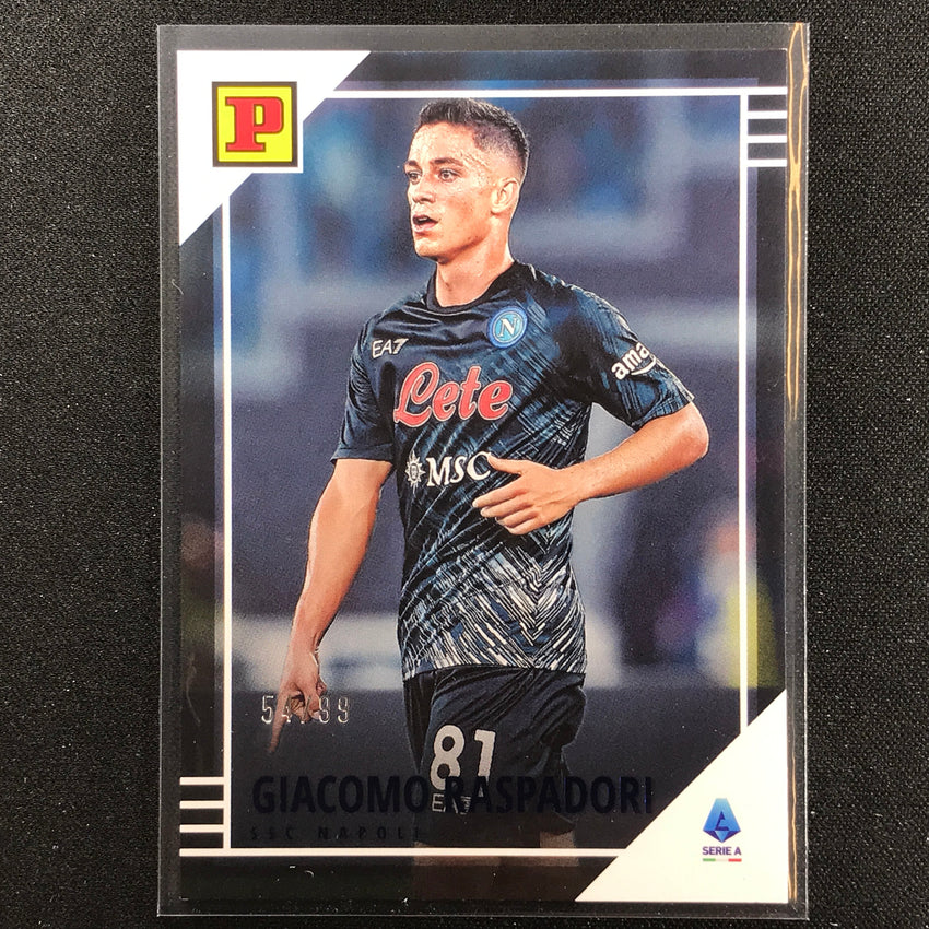 2022-23 Chronicles Serie A Giacomo Raspadori Base Set Panini Blue 54/99