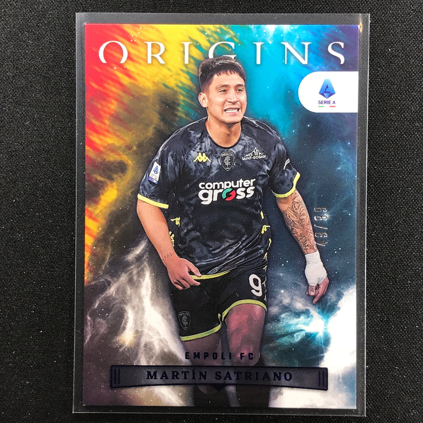 2022-23 Chronicles Serie A Martin Satriano Origins Blue 49/99