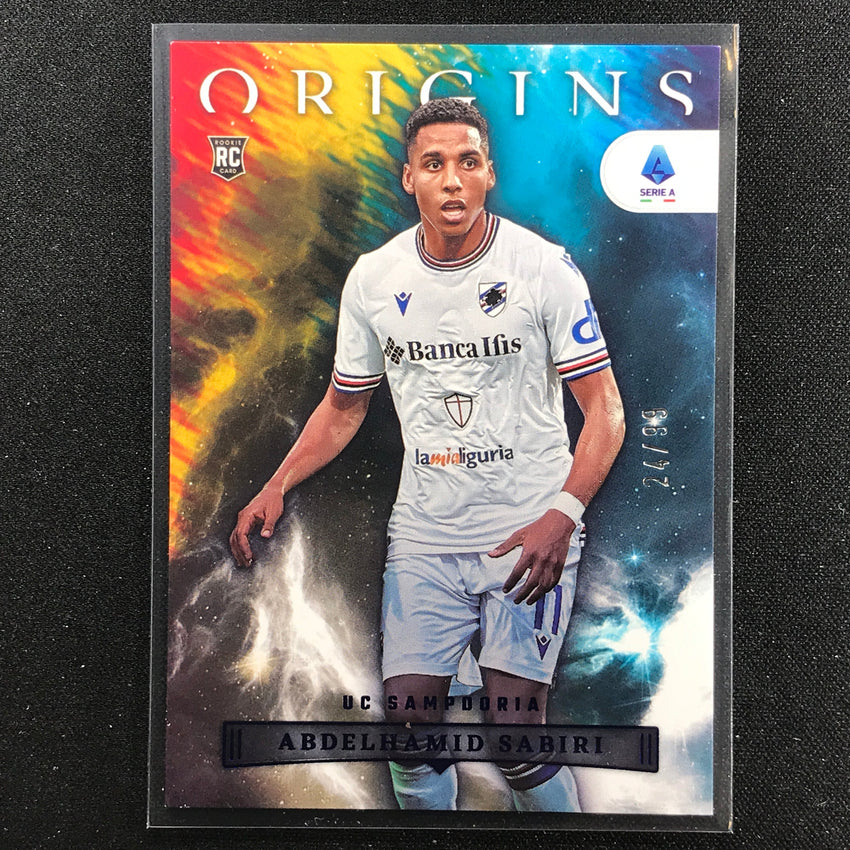 2022-23 Chronicles Serie A Abdelhamid Sabiri Origins Rookie Blue 24/99
